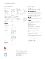 Preview for 2 page of Philips 150B5CB Specifications