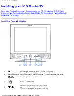 Preview for 12 page of Philips 150M20P Electronic User'S Manual