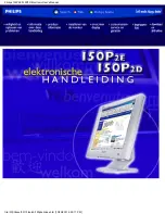 Philips 150P2D (Dutch) Handleiding preview