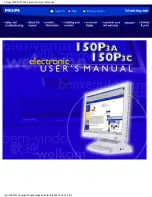 Philips 150P3A User Manual preview