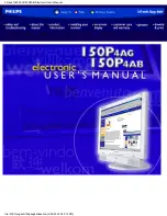 Philips 150P4AG User Manual preview