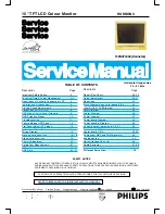 Предварительный просмотр 1 страницы Philips 150S4FG/00 Service Manual