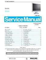 Philips 150S7FS/00 Service Manual preview