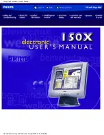 Preview for 1 page of Philips 150X1H User Manual