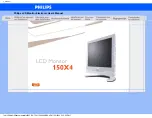 Philips 150X4 User Manual предпросмотр