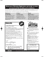 Предварительный просмотр 2 страницы Philips 15PF9925 - annexe 2 Product Manual