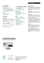 Предварительный просмотр 2 страницы Philips 15PT1767 Technical Specifications