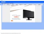 Предварительный просмотр 1 страницы Philips 160EL1 Electronic User'S Manual