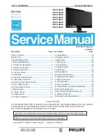 Предварительный просмотр 1 страницы Philips 160EL1SB/00 Service Manual