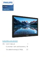 Предварительный просмотр 1 страницы Philips 162B9TN/00 Manual