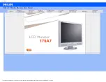 Philips 170A7 Electronic User'S Manual предпросмотр