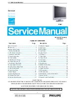 Philips 170A7 Service Manual предпросмотр