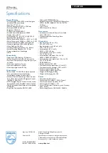 Preview for 3 page of Philips 170A8FS Specifications