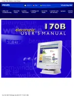 Предварительный просмотр 1 страницы Philips 170B User Manual