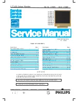 Предварительный просмотр 1 страницы Philips 170B5CB/00 Service Manual