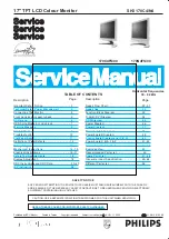 Предварительный просмотр 1 страницы Philips 170C4FS/00 Service Manual