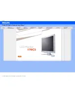 Preview for 1 page of Philips 170C5 User Manual