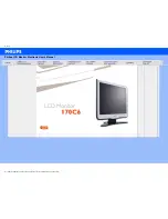 Предварительный просмотр 1 страницы Philips 170C6 User Manual