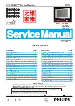 Предварительный просмотр 1 страницы Philips 170M4FS/00 Service Manual