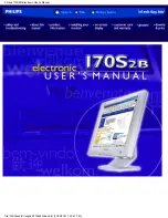 Philips 170S2B User Manual preview