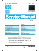 Предварительный просмотр 1 страницы Philips 170S5FG/00 Service Manual