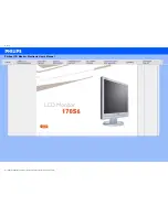 Предварительный просмотр 1 страницы Philips 170s6 User Manual