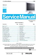 Предварительный просмотр 1 страницы Philips 170S7 Service Manual