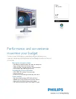 Philips 170S7FS/00 Specifications предпросмотр