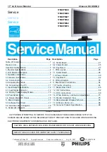 Philips 170S8FB/00 Service Manual предпросмотр