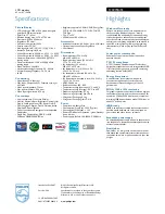 Preview for 2 page of Philips 170V7FB Specification Sheet