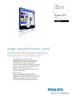 Предварительный просмотр 1 страницы Philips 170X5FB Specification Sheet