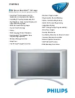 Philips 17HF9945 Specifications preview