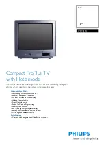 Philips 17HT3154 Specification Sheet предпросмотр