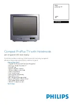 Philips 17HT3304 Specification Sheet предпросмотр