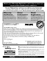 Preview for 2 page of Philips 17PF9945 - annexe 3 Directions For Use Manual