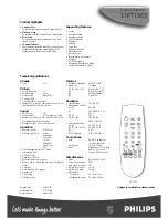 Предварительный просмотр 2 страницы Philips 17PT1563 Specification Sheet