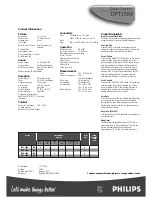 Preview for 7 page of Philips 17PT1564 Specification Sheet