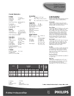 Preview for 9 page of Philips 17PT1564 Specification Sheet