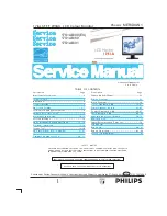 Предварительный просмотр 1 страницы Philips 17S1AB Service Manual