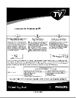 Предварительный просмотр 1 страницы Philips 19-CTV W-DBX STEREO-REM CONT-CHARCOAL-20LW202 (Spanish) Instrucciones De Uso