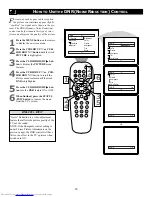 Preview for 16 page of Philips 19-FAUX FLAT COLOR TV 19PS35S Directions For Use Manual