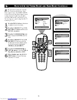 Preview for 18 page of Philips 19-FAUX FLAT COLOR TV 19PS35S Directions For Use Manual