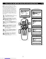 Preview for 19 page of Philips 19-FAUX FLAT COLOR TV 19PS35S Directions For Use Manual