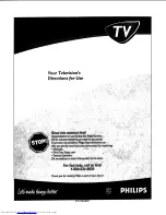 Preview for 1 page of Philips 19-STEREO CTV W-REMOTE CONT-CHARCOAL-19PS50S Directions For Use Manual