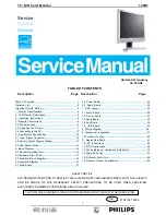 Philips 190B7 Service Manual preview