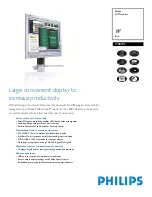 Preview for 1 page of Philips 190B7 Specification Sheet