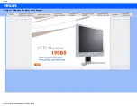 Preview for 1 page of Philips 190B8 (Portuguese) Manual Do Usuário