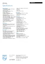 Preview for 3 page of Philips 190B8CS Specifications