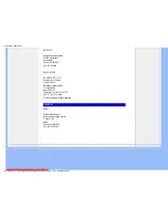 Preview for 92 page of Philips 190B9 - Brilliance - 19" LCD Monitor User Manual