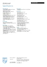 Preview for 3 page of Philips 190CW7CB Specifications